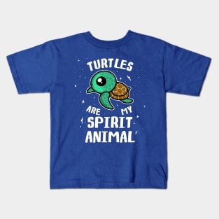 Turtles Are My Spirit Animal Kids T-Shirt